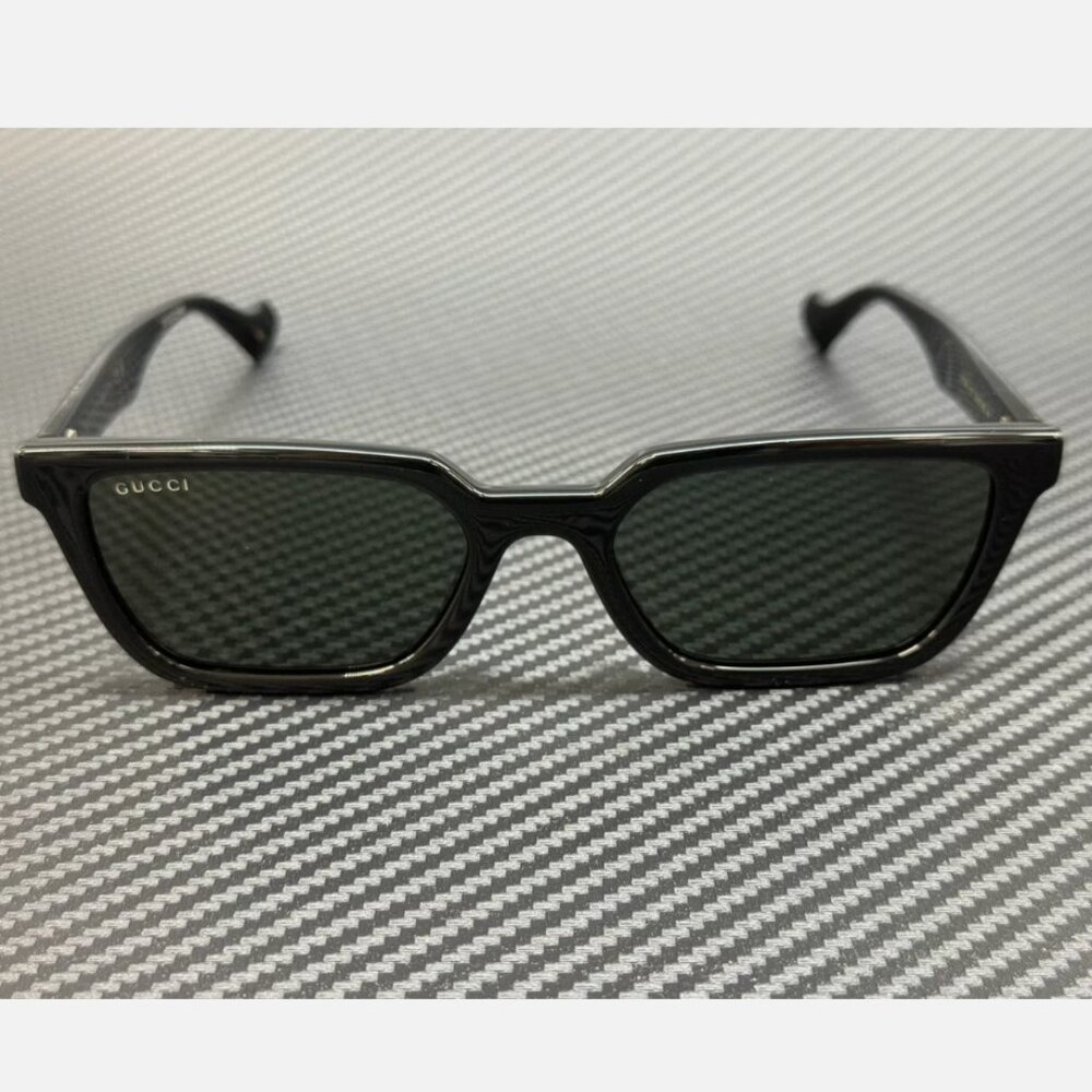 Gucci Black Dark Men's 55mm Sunglasses - Picture 2 of 5